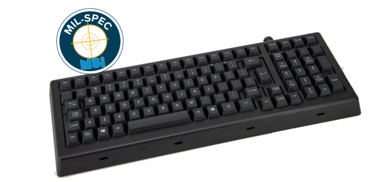 clavier MIL STD 461 et MIL STD 810